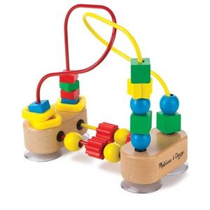 Melissa & Doug Table Top Bead Maze - Suction Cup Bottom - Wooden - Montessori